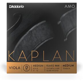 D'Addario Kaplan Amo Viola Strings - Full Set - KA410 MM - Viola Strings - Medium Scale, Medium Tension