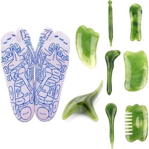 Reflexology Socks with Acupressure Pen, Foot Pain Relief Remedy for Foot Massage,Reflexology Foot Massage Socks for Women and Men, with Beginner Acupoint Massage Tools Set of 8 (Women-Combo B)