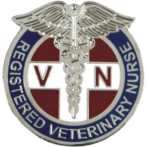 Registered Veterinary Nurse Lapel Pin Vet Medical Clinic RVN Tech - A 189