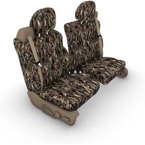 Durafit Seat Covers C991. Duck Blind Camo (DRT) Seat Covers for Chevy Silverado, Suburban, Tahoe, GMC Sierra,Yukon Front Captain Chairs with Integrated Seat Belts and Dual Electric Controls