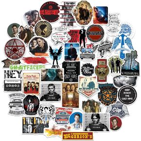 Supernatural Stickers Die Cut Vinyl Sticker Variety Pack - Laptop, Water Bottle, Scrapbooking, Tablet, Skateboard, Indoor/Outdoor - Set of 50