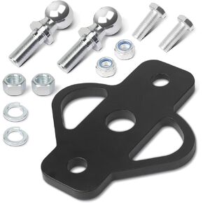 3-Way Trailer Hitch Adapter with Bolt and 2 Inch Ball 1-7/8 Inch Ball for ATV Lawn Mower, Golf Cart, Garden Tractor, Flat Towing Tow Ball Mount in Kuwait