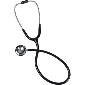 MABIS Stethoscope, Adult with Infant Bell, Diaphragm, Stainless Steel Chest piece, Dual Binaural and 22 Inch Tubing with 2 Extra sets of Ear tips, Black