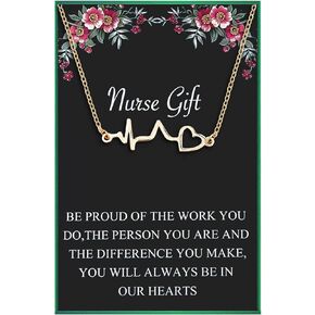 Nurse Gifts for Women Nurses Week Gifts 2024 Stethoscope Necklace for Doctor Nurse Medical Graduation Gifts