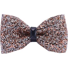 Men's Pre-tied Bow Ties Party Banquet Bowties Sparkling Rhinestone Bow Ties for Wedding Party