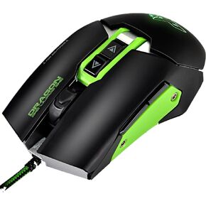 Ambidextrous Gaming Mouse Quicky Change Left or Right Handed Play High Precision Optical Laser Mouse for Gamers with S.W.A.P Button and Macro Functions