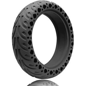 GYL 60/70-6.5 Scooter Tires：10 Inch Solid Tyre, 10x2.50-6.5 Tubeless Tire Replacement for Segway Ninebot Max G2 G30 G30P G30LP Gotrax Eclipse Electric Scooter Rubber Honeycomb Wheel Black 1 Pcs