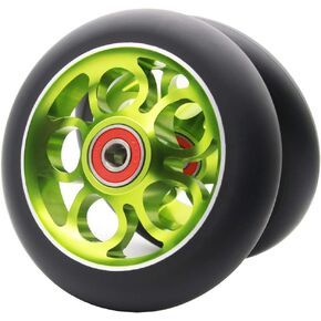 قطعتان من عجلات سكوتر برو 110 ملم مع 9 محامل ABEC مناسبة لدراجات MGP/Razor/Lucky Pro Scooters (أزرق)