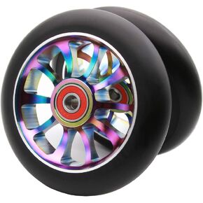 قطعتان من عجلات سكوتر برو 110 ملم مع 9 محامل ABEC مناسبة لدراجات MGP/Razor/Lucky Pro Scooters (أزرق) in Kuwait