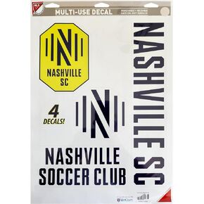 MLS Nashville SC Soccer Club | Set of 4 Club Licensed Decals | The Poster Alternative
