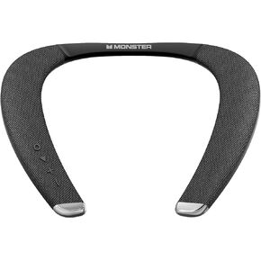 Monster Boomerang Petite Neck Speaker, Neckband Bluetooth Speaker with 15H Playtime, aptX High Fidelity 3D Stereo Sound, Low Latency, Built-in Mic, IPX5 Waterproof Wearable Speaker for Home Outdoor