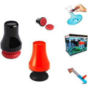 2PCS Magnetic Spot Scrubber, Magnetic Precision Scrubber, Aquarium Glass Cleaner, Magnet Cleaning Brush, Scratch-Free No-Slip for Fish Tank Vases Decanter