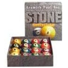 Aramith Stone Collection Pool Balls Full Set 2 1/4" Regulation Size Phenolic Billiards Balls