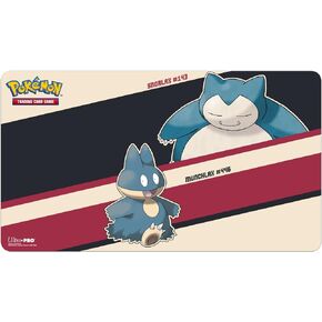 Ultra Pro Snorlax & Munchlax Playmat for Pokemon - Great for Card Games and Battles Against Friends and Enemies, Perfect for at Home or Office Use As a Mousepad for PC