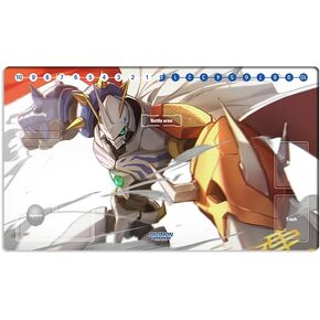 New Mlikemat Anime DTCG Duel Playmat Digimon Omegamon Trading Card Game Mat Pad + Free Mat Bag