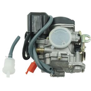 Glixal ATMT1-073-1 GY6 49cc 50cc 80cc 100cc 20mm Big Bore CVK Carburetor with Electric Choke for Chinese Scooter Moped ATV Go Kart Quads Buggy 139QMB 1P39QMB Engine Carbs