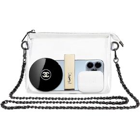 Clear Purses for Women Stadium Approved, Transparent Concert Sports for Crossbody Bag