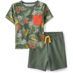 The Children's Place baby-boys And Toddler Boys Short Sleeve Top and Shorts, 2 Pc Set