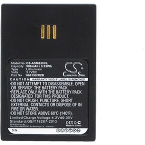 VINTRONS 5530000102, 660190/R2B, RB-D62-L Battery for ASCOM 9D62, D62, i62,