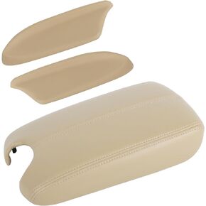 Center Console Cover & Front Door Panels Armrest Replacement for Honda Accord 2008 2009 2010 2011 2012 (Beige)