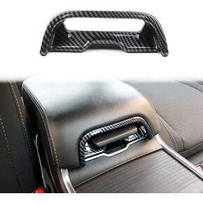 crosselec Carbon Fiber Armrest Box Handle Bowl Cover Trim Interior Decoration Accessories for Dodge Charger 2011-2021/Chrysler 300 2015-2021