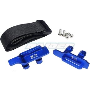 Aluminium Alloy 3S 4S Tall Battery Holder Mount Hold Down for Traxxas 1/10 New MAXX - Blue