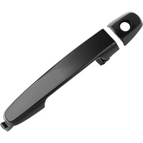 81309 Exterior Outside Front Driver Passenger Side Black Door Handle Compatible with 2002-2006 Toyota Camry, 2003-2013 Toyota Corolla & Toyota Matrix, 03-08 Pontiac Vibe w/Keyhole