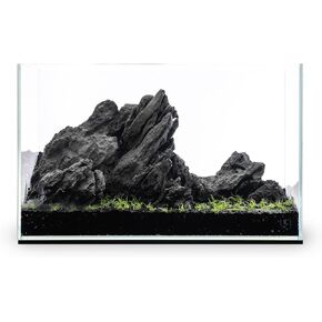 Ultum Nature Systems Ultra Clear Rimless Aquarium - Low Iron Glass Fish Tank with 45° Mitered Edges, 5mm-12mm Thick, Leveling Mat Included (3N, Nano, 3 Gallon)