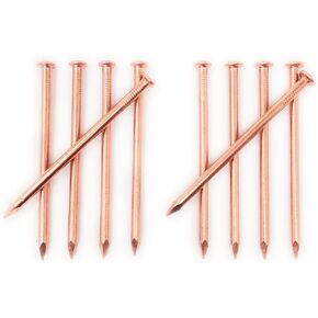 4 Inch Copper Nails - Pack of 10 Solid Copper Nail Spikes