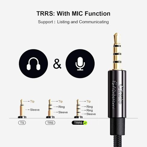 CableCreation 3.5mm Aux Cord 3FT/0.9m, 3.5MM Auxiliary HiFi Stereo Cable in Saudi Arabia