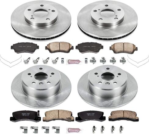 Power Stop KOE2776 Autospecialty Front and Rear Replacement Brake Kit-OE Brake Rotors & Ceramic Brake Pads in Saudi Arabia