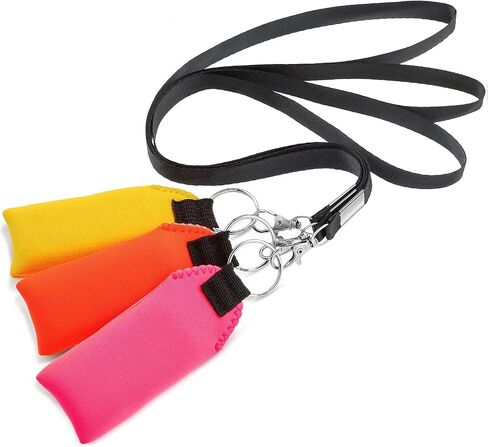 TecUnite Floating Neoprene Boat Keychain, 3 Pack Key Chain and Lanyard, Floatable Foam Key Fob for Water Sports in Saudi Arabia