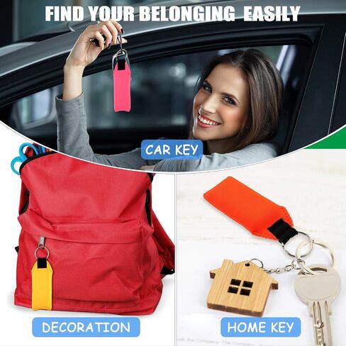 TecUnite Floating Neoprene Boat Keychain, 3 Pack Key Chain and Lanyard, Floatable Foam Key Fob for Water Sports in Saudi Arabia