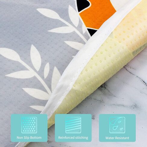 سجادة سبلات كبيرة تحت الكرسي العالي 51 بوصة، سجادة مقاومة للماء وغير قابلة للانزلاق للفنون/الحرف اليدوية/وقت اللعب على الأرض أو الطاولة، قابلة لإعادة الاستخدام، واقي أرضية سجادة تناول الطعام، خفيفة الوزن/قابلة للغسل/قابلة للحمل in Kuwait