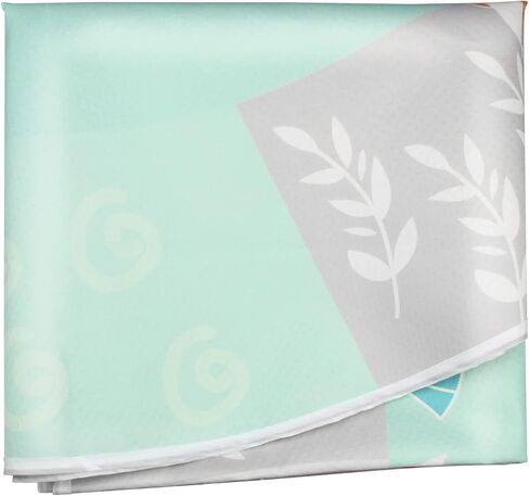 سجادة سبلات كبيرة تحت الكرسي العالي 51 بوصة، سجادة مقاومة للماء وغير قابلة للانزلاق للفنون/الحرف اليدوية/وقت اللعب على الأرض أو الطاولة، قابلة لإعادة الاستخدام، واقي أرضية سجادة تناول الطعام، خفيفة الوزن/قابلة للغسل/قابلة للحمل in Kuwait