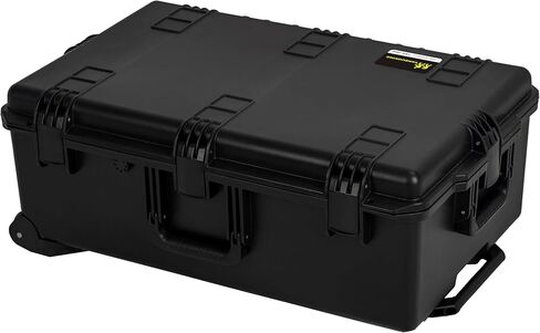 Impact Rolling Hard Case With Customizable Foam, Waterproof & Dustproof 31.3 x 20.3 x 12.2 Inches Protective Camera Case With Handle, Tool Box (Black) in Saudi Arabia