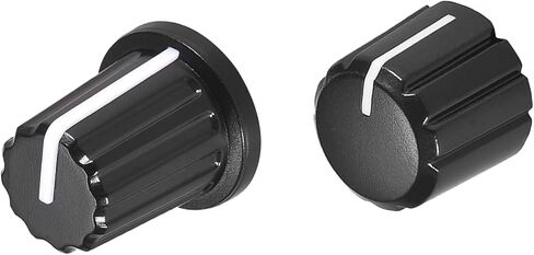 MECCANIXITY 6mm Potentiometer Control Knobs Acrylic Volume Tone Knobs 15x13.5mm and 16x18mm Black 5Set in Saudi Arabia