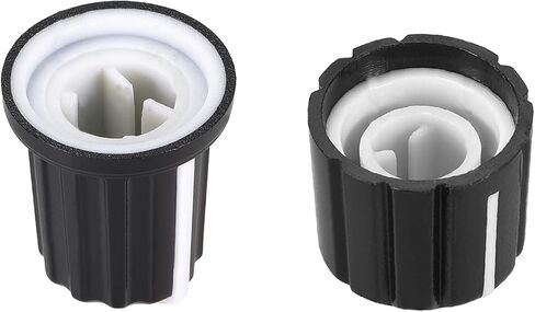 MECCANIXITY 6mm Potentiometer Control Knobs Acrylic Volume Tone Knobs 15x13.5mm and 16x18mm Black 5Set in Saudi Arabia