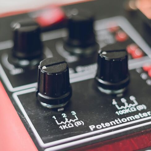 MECCANIXITY 6mm Potentiometer Control Knobs Acrylic Volume Tone Knobs 15x13.5mm and 16x18mm Black 5Set in Saudi Arabia