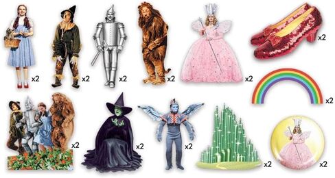 مجموعة ملصقات رائعة من Paper House Productions The Wizard of Oz مكونة من 24 قطعة من قصاصات الورق المقطوعة بالقالب in Saudi Arabia