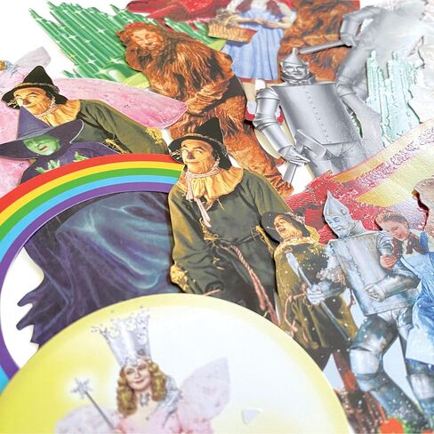 مجموعة ملصقات رائعة من Paper House Productions The Wizard of Oz مكونة من 24 قطعة من قصاصات الورق المقطوعة بالقالب in Saudi Arabia