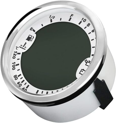 ELING 6 in 1 Multi-Functional Gauge Meter GPS Speedometer Tachometer Hour Water Temp Fuel Level Oil Pressure Voltmeter 12V 85mm with Backlight in Saudi Arabia