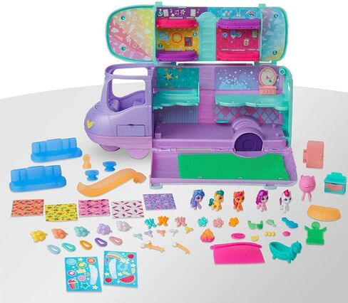 My Little Pony Playset Mini World Magic Mare Stream, Buildable Trailer Camper Van, Mini Toys for Girls and Boys Age 5 and Up in Kuwait