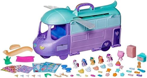 My Little Pony Playset Mini World Magic Mare Stream, Buildable Trailer Camper Van, Mini Toys for Girls and Boys Age 5 and Up in Kuwait
