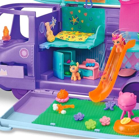 My Little Pony Playset Mini World Magic Mare Stream, Buildable Trailer Camper Van, Mini Toys for Girls and Boys Age 5 and Up in Kuwait