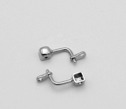 ذراع وسادات الأنف للنظارات، حامل وسادات الأنف من الفولاذ المقاوم للصدأ من BEHLINE، طقم إصلاح استبدال أجزاء النظارات من النوع المسمار/البرغي، فضي (14 مم) in Kuwait