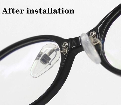 ذراع وسادات الأنف للنظارات، حامل وسادات الأنف من الفولاذ المقاوم للصدأ من BEHLINE، طقم إصلاح استبدال أجزاء النظارات من النوع المسمار/البرغي، فضي (14 مم) in Kuwait