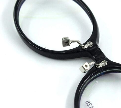 ذراع وسادات الأنف للنظارات، حامل وسادات الأنف من الفولاذ المقاوم للصدأ من BEHLINE، طقم إصلاح استبدال أجزاء النظارات من النوع المسمار/البرغي، فضي (14 مم) in Kuwait