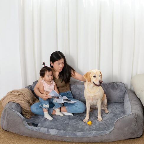 Human Dog Bed, Large and Comfortable Dog Bed for Napping and Relaxing, Great for Playing with Your Dog and Children, Specially Designed for Adults, Children, Pets, Removable,Washable,Durable in Saudi Arabia