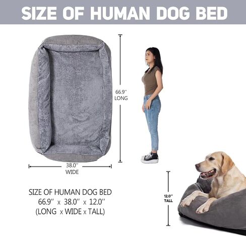 Human Dog Bed, Large and Comfortable Dog Bed for Napping and Relaxing, Great for Playing with Your Dog and Children, Specially Designed for Adults, Children, Pets, Removable,Washable,Durable in Saudi Arabia